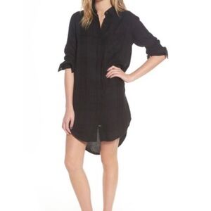 Rails Bianca Button Up Plaid Shirt Dress